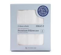 MAAS & BATH Ergo Z Pillowcase - Premium Breathable Pillow Case for Quality Sleep, Made with Machine Washable Non-Peeling Cotton Fabric, Easy-Open Hidden Zipper, Non-Toxic & Odorless