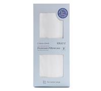 Maas & Bath Ergo Z Pillowcase - Premium Breathable Pillow Case for Quality Sleep, Made with Machine Washable Non-Peeling Cotton Fabric, Easy-Open Hidden Zipper, Non-Toxic & Odorless (2 Pack)