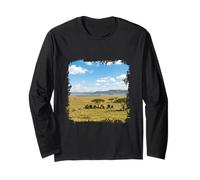 Maasai Mara Savannah Kenya Wildlife Landscape Scene Long Sleeve T-Shirt