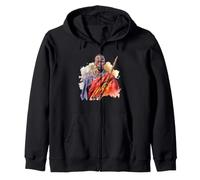 Maasai Warrior In Traditional Attire African Warrior Art Zip Hoodie