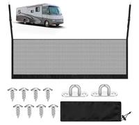 Maasechs RV Bunk Bed Safety Net with Hardwares 59 x 19.7 Adjustable Bunk Netting for Camper Motor Home Trailer Fifth Wheels Guard Rail Bedding Accessories Mesh Barrier for Upper Bunks