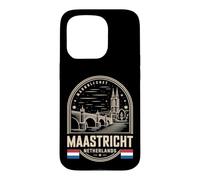 Maastricht Netherlands Cream Emblem Travel Souvenir Case for iPhone 15 Pro