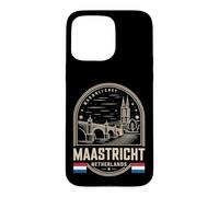 Maastricht Netherlands Cream Emblem Travel Souvenir Case for iPhone 15 Pro Max