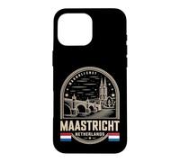 Maastricht Netherlands Cream Emblem Travel Souvenir Case for iPhone 16 Pro Max