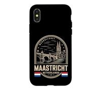 Maastricht Netherlands Cream Emblem Travel Souvenir Case for iPhone X/XS