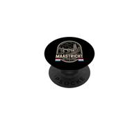 Maastricht Netherlands Cream Emblem Travel Souvenir PopSockets Adhesive PopGrip