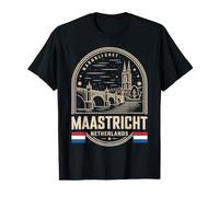 Maastricht Netherlands Cream Emblem Travel Souvenir Value Graphic T-Shirt