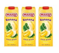 Maaza Banana Juice Drink 1Ltr | PACK OF 3 | Fruit Drink | Gluten Free | Vegan.