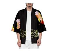 MABDO Muzan Kibutsuji Cape Cape Kimono Bathrobe Cape Cosplay Costume Unisex Multicoloured XL