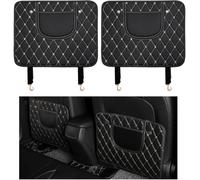 MABEIBEI 2 Pcs Car Seat Kick Mats for Renault Captur 2 2024 2025, Car Back Seat Protector Kick Mats Back Seat Protector for Kids Waterproof Leather Car Seat Cover