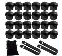 MABEINIU 24 Pcs Car Wheel Lug Nut Covers for Toyota Land Cruiser 7seats 2010-2015, Hexagonal Tire Nut Covers Bolt Caps Hub Screw Cover Wheel Bolt Caps Automotive,17mm