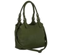 Mabel London Shoulder Bag for Women - Vegan Leather Everyday Handbag with Zipped Compartments - Ideal everyday bag for work, Travel & Casual Outfits (Olive Green)