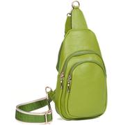 Mabel London Sling Bag For Women & Men - Small Monostrap Rainproof Backpack Crossbody Chest Bag Purse - Juliet (Lime Green)