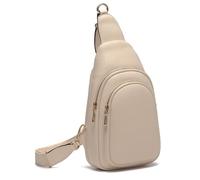 Mabel London Sling Bag For Women & Men - Small Monostrap Rainproof Backpack Crossbody Chest Bag Purse - Juliet (Light Beige)