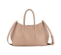 Mabel London Small Faux Leather Soft Top Handle Bag with Detachable Inner Pouch & Crossbody Strap - Everyday Lightweight Handbag - Ruth (Baby Pink)