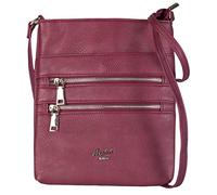 Mabel London - Women’s Small Cross Body Handbags - Trendy Messenger Long Shoulder Strap Handbag (Wine Red)