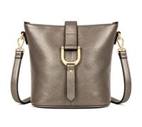 Mabel London Women’s Vegan Leather Crossbody Shoulder Bag - Medium Everyday Tote with Horseshoe Buckle & Zip Pocket - Frankie