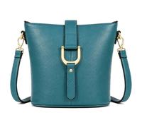 Mabel London Women’s Vegan Leather Crossbody Shoulder Bag - Medium Everyday Tote with Horseshoe Buckle & Zip Pocket - Frankie