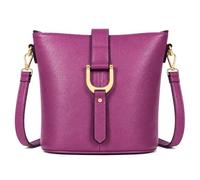 Mabel London Women’s Vegan Leather Crossbody Shoulder Bag - Medium Everyday Tote with Horseshoe Buckle & Zip Pocket - Frankie