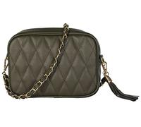 Mabel London Womens Cross-body Shoulder Camera Handbag in Various Styles - Quilted, Plain, Classic, Minimal, Tasseled with Adjustable Strap - Mia (Design 2 - Olive Green)