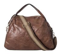 Mabel London Women's Fashionable Soft Leather Tote Handbag - Ideal for Everyday & Weekend Use - Grace (Brown)