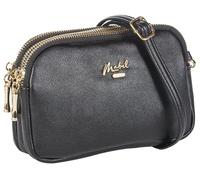 Mabel London Womens Quilted Cross-body Small Bag with Long Strap - Simone - (Design 1 - Black)