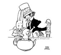 Mabel Lucie Attwell Mad Hatters Tea Party Stamps