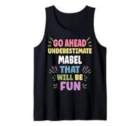 Mabel Personalized Women's Gift Custom Mabel Tank Top