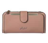 Mabel PU Vegan Leather Wallet for Women RFID Blocking Ladies Coin Zipper Purse with Multiple Card Slots - Sofia (Dusty Pink)