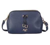 Mabel Small Multi Pockets Cross-Body Bag - Womens Faux Leather Shoulder Handbag - Cute Stylish & Elegant Design - Naomi (Navy)