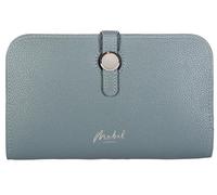 Mabel Vegan Leather Wallet for Women RFID Blocking Ladies Coin Zipper Boxed Purse with Multiple Card Slots - Ada (Stone Blue)