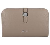 Mabel Vegan Leather Wallet for Women RFID Blocking Ladies Coin Zipper Boxed Purse with Multiple Card Slots - Ada (Taupe)