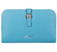 Mabel Vegan Leather Wallet for Women RFID Blocking Ladies Coin Zipper Boxed Purse with Multiple Card Slots - Ada (Baby Blue)
