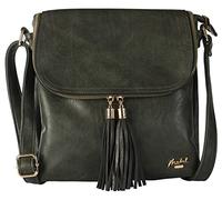 Mabel Women’s Cross Body Handbags - Trendy Messenger Long Shoulder Strap Bags - With a Protective Storage Bag (Design 5 - Deep Green)