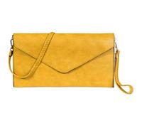 Mabel Women's Wristlets Clutch Bag - Faux Leather with Long Adjustable Strap and Fabric Lining - Evening Shoulder Purse Bag - Piper [Amber]