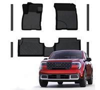 Mabett Floor Mats with Door Sill Protectors for Ford Maverick Hybrid Accessories 2025 2024 2023 2022, All-Weather TPE Liner Mat Custom Fit Maverick Hybrid Model(NOT fit Gasoline)