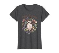 Mabon Blessings Pagan and Witches Autumn Equinox T-Shirt, Women, Dark Heather Grey, X-Small