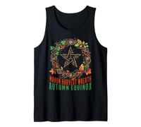 Mabon Harvest Wreath Autumn Equinox Wheel of The Year Pagan Tank Top
