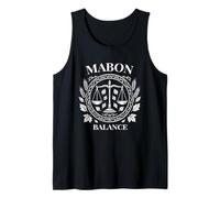 Mabon Symbol Scales Balance for Autumn Harvest and Year Circle Tank Top