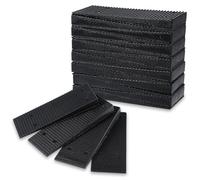 Mabor 16Pcs Shims and Wedges for Leveling, Furniture Levelers for Uneven Floors, Plastic Shims for Leveling Toilet/Feet, Adjustable Blocks Furniture Shims Wedges Trimmable Fix Highest Side 0.31"