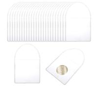 Mabor 25Pcs Coin Sleeves 2.1 x 2.1 Inches Clear Coin Protectors Single Pocket Small Pouches for Coin Storage Individual Plastic Coin Holders for Coin Currency Bills Collectors with Round Cover