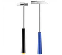 Mabor 2Pcs Dual Head Small Hammer, Lightweight Mini Hammer, Plastic & Metal Head Mallet Mini Jewelry Hammers for Crafts Watches Tuning Musical Instruments Supplies