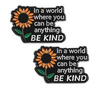 Mabor 2Pcs Enamel Pins, Sunflower Pins for Backpacks, Lapel Pin, Funny Brooch Pin for Lanyard Bags Hats Caps Clothes Vest Jackets Decoration Accessories