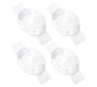 Mabor 4 Pcs Eye Shield - Clear Plastic Clear Eye Shield After Cataract Surgery Patch with Small Hole, Breathable for After Surgery