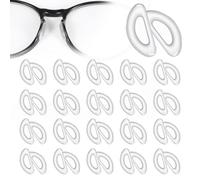 Mabor 40PCS Silicone Non-Slip Eyeglass Nose Pads - Ultra Thin Clear Adhesive Nosepads for Plastic Frames, Reading Glasses & Sunglasses