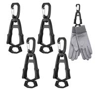 Mabor 4Pcs Glove Clips for Work Glove Holders for Duty Belt, Safety Belt Clip for Construction Worker Gloves Grabber Clip for Construction Accessories
