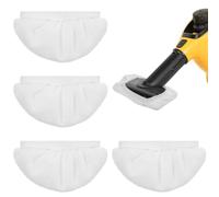 Mabor 4Pcs Steam Cleaner Attachments Universal Reusable Steam Mop Pads for Handheld Steamer Cleaner, Washable Microfiber Cloth Cover Replacement Accessories