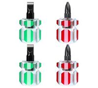 Mabor 4Pcs Stubby Screwdriver Mini Short Sewing Machine Screwdriver with Flat Head and Phillips Head Tiny Stubby Tools for Sewing Notions Machines