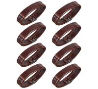 Mabor 8-Pack Light Brown Leather Watch Band Holder Loops Strap Keeper Replacement for Men & Women Universal Fit 0.83 Inch Inner Diameter