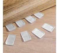 Mabor 8Pcs Furniture Levelers for Uneven Floors, Plastic Shims for Leveling Toilet/Feet, Clear Table Wedges, Adjustable Blocks Furniture Shims Wedges Trimmable Fix Highest Side 2/5"